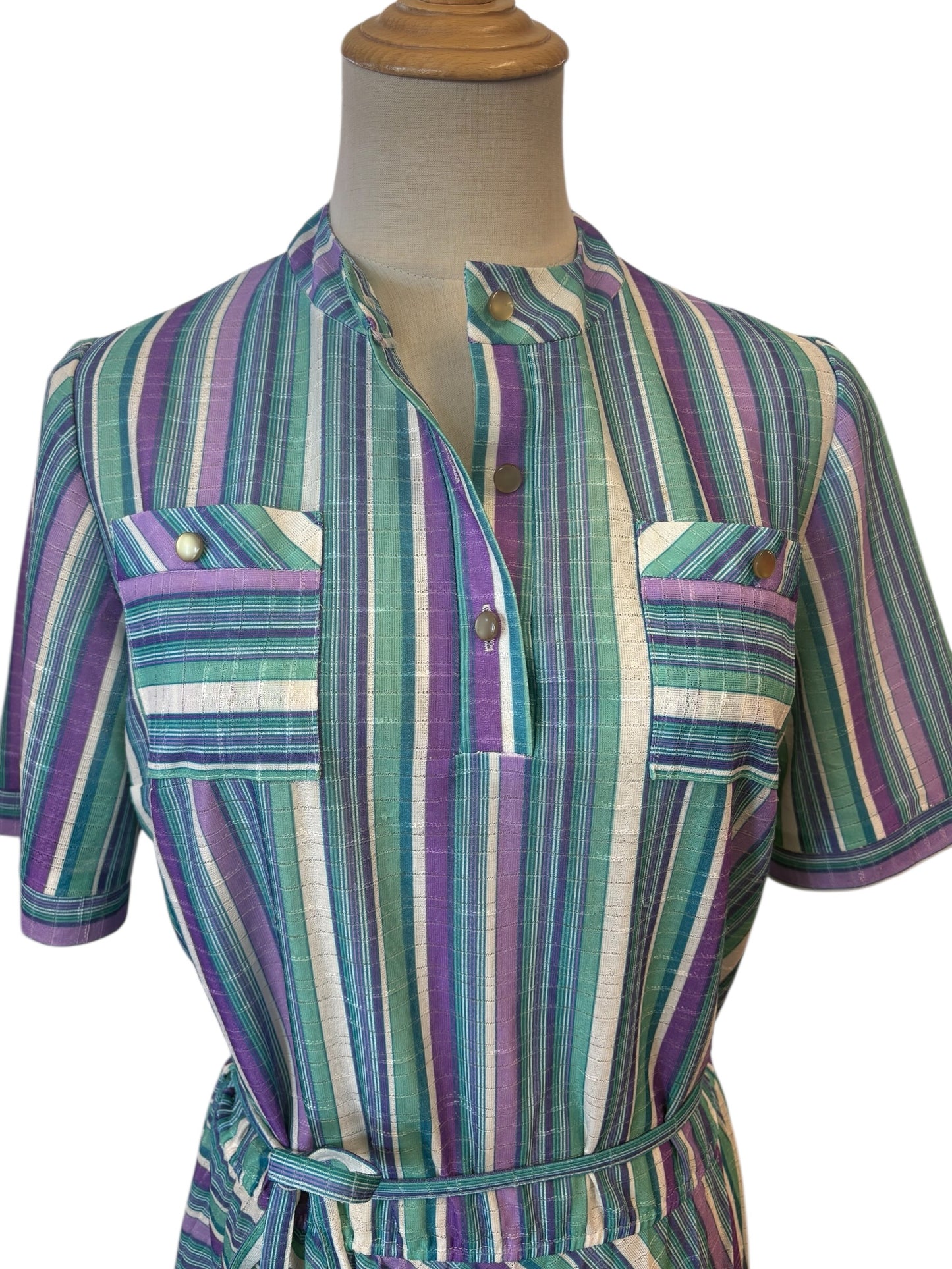 STRIPED SHIRT DRESS | 10-12
