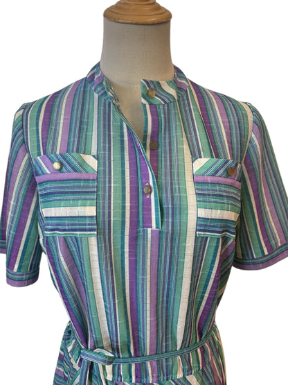 STRIPED SHIRT DRESS | 10-12