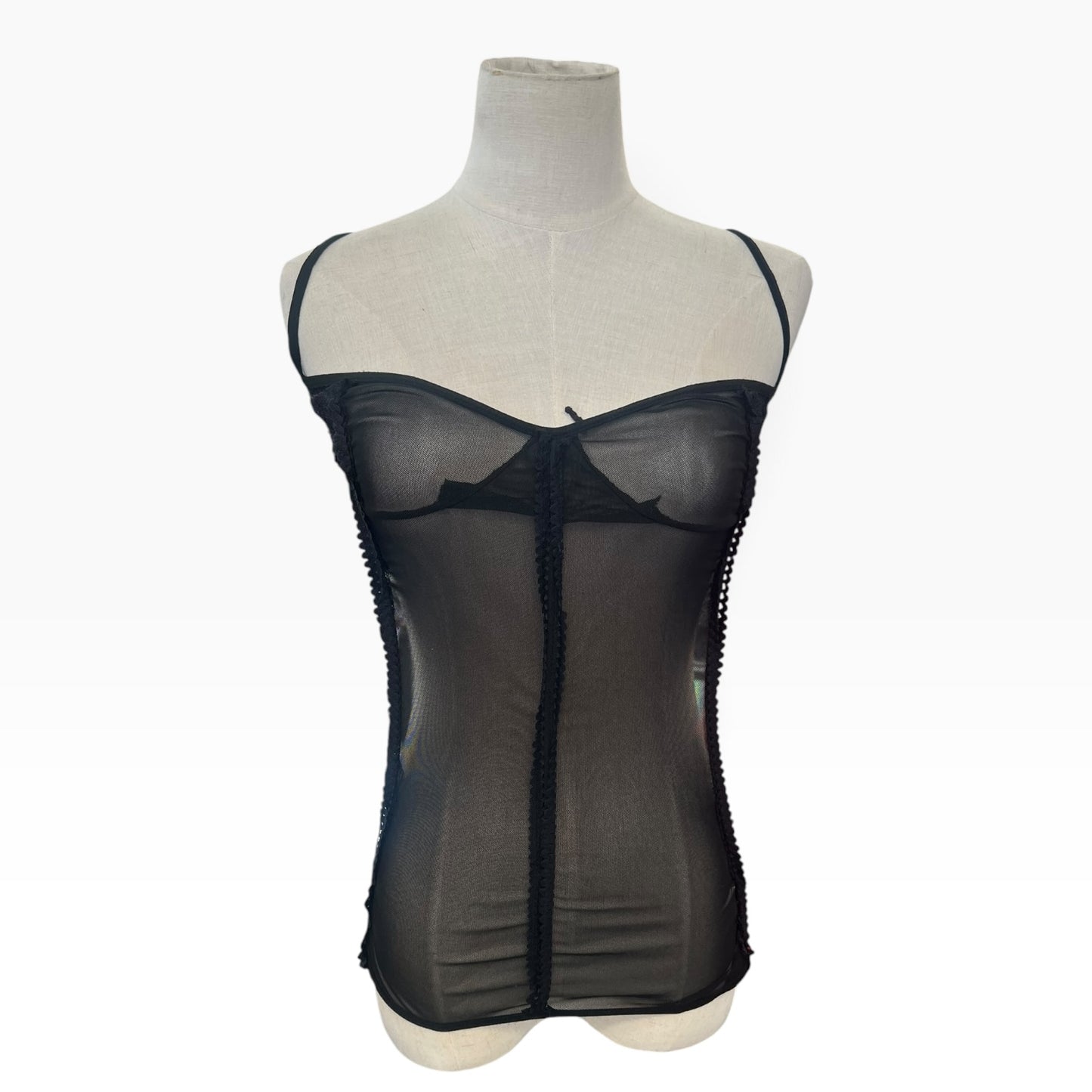 BLACK NYLON TOP | 8