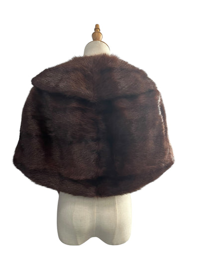 RICH BROWN FUR STOLE