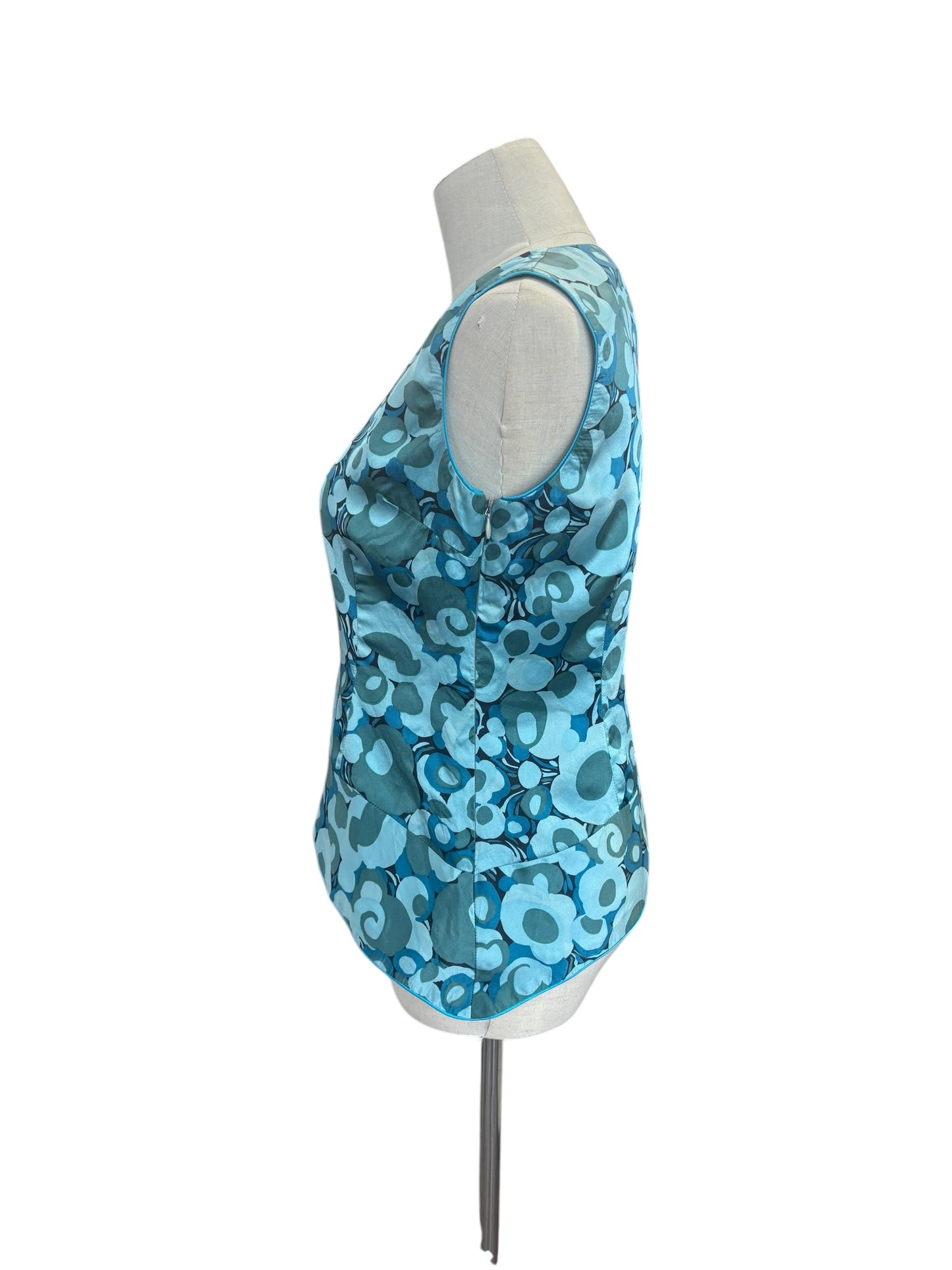 BLUE PAISLEY STYLE VEST | 10