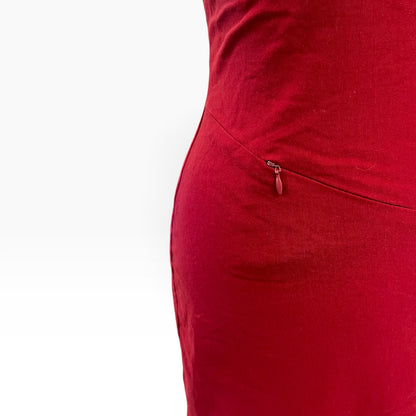 CUE RED 90S DRESS | 12