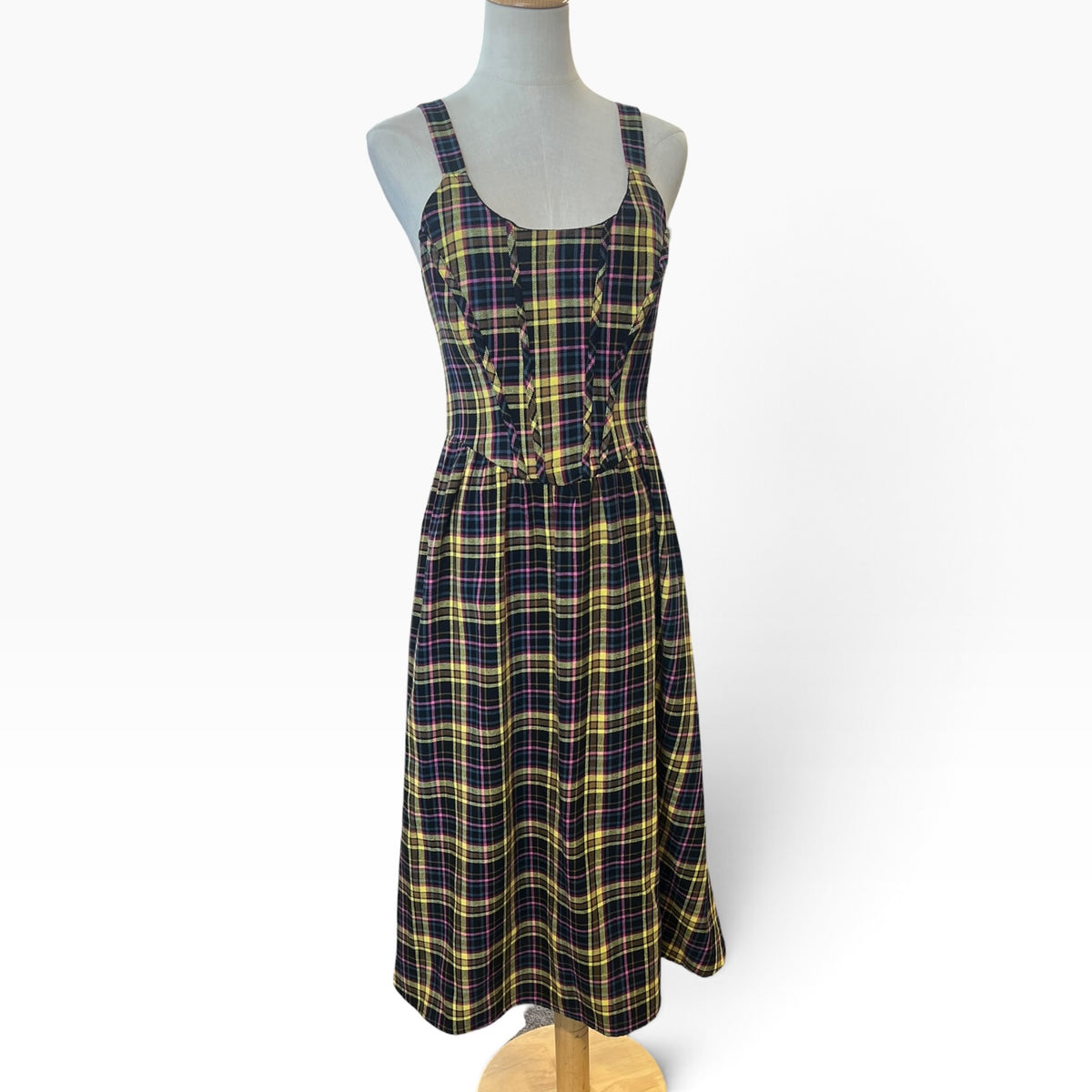 DANGERFIELD YELLOW TARTAN DRESS | 10