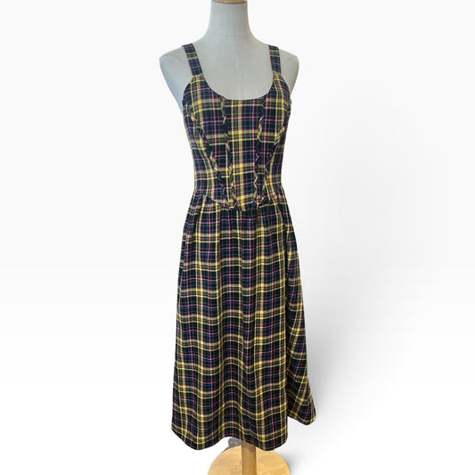 DANGERFIELD YELLOW TARTAN DRESS | 10