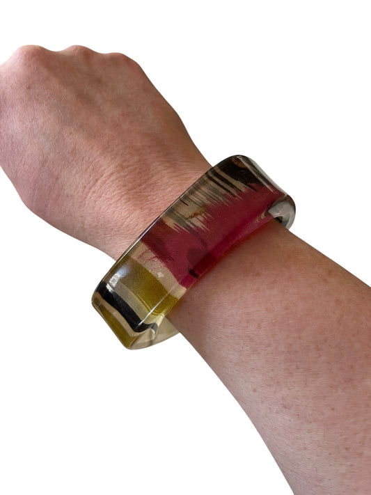 SQUARE MULTI TONED  BANGLE