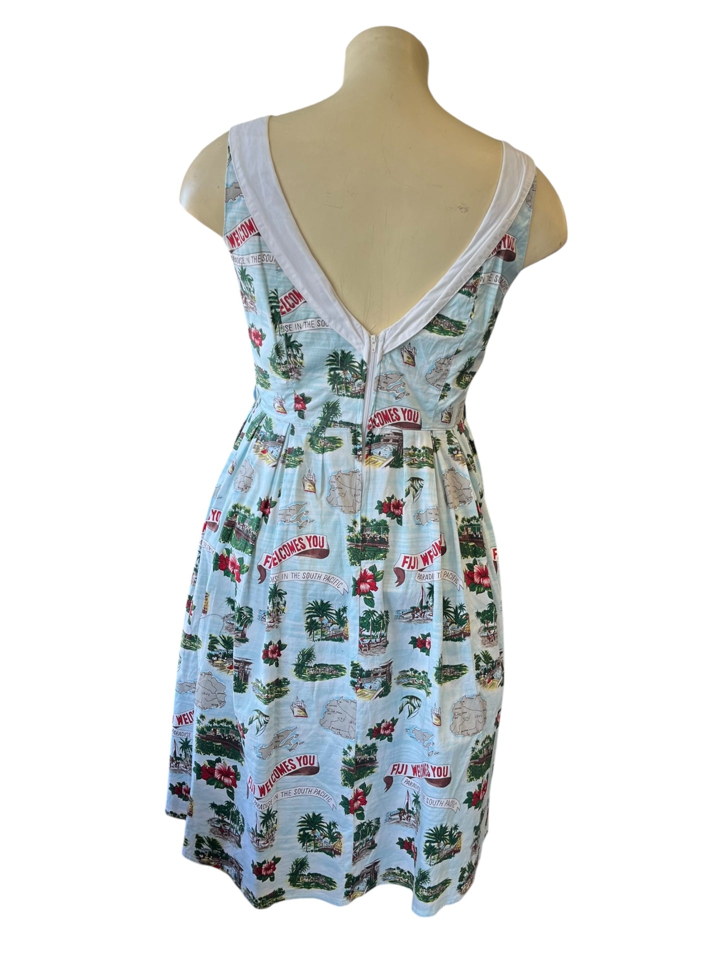 HELL BUNNY VIXEN SOUTH PACIFIC DRESS | XL