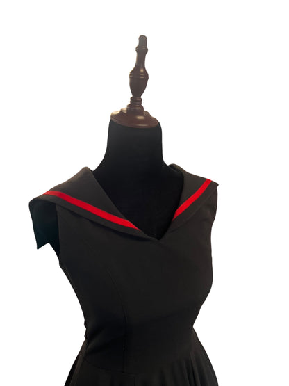 ROCK STEADY BLACK NATICAL DRESS | S