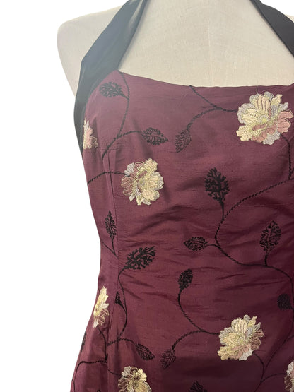 SATIN EMBROIDERED DRESS | 12