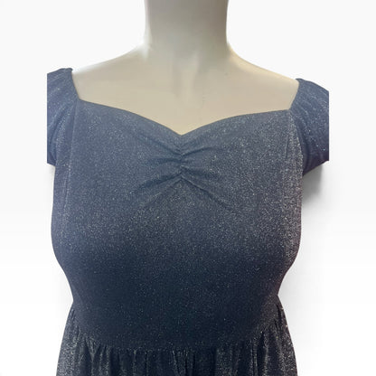 BANNED BLACK GLITTER DRESS | L