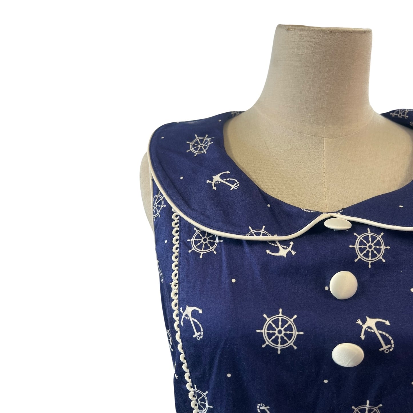 VOODOO VIXEN BLUE NAUTICAL TOP | L