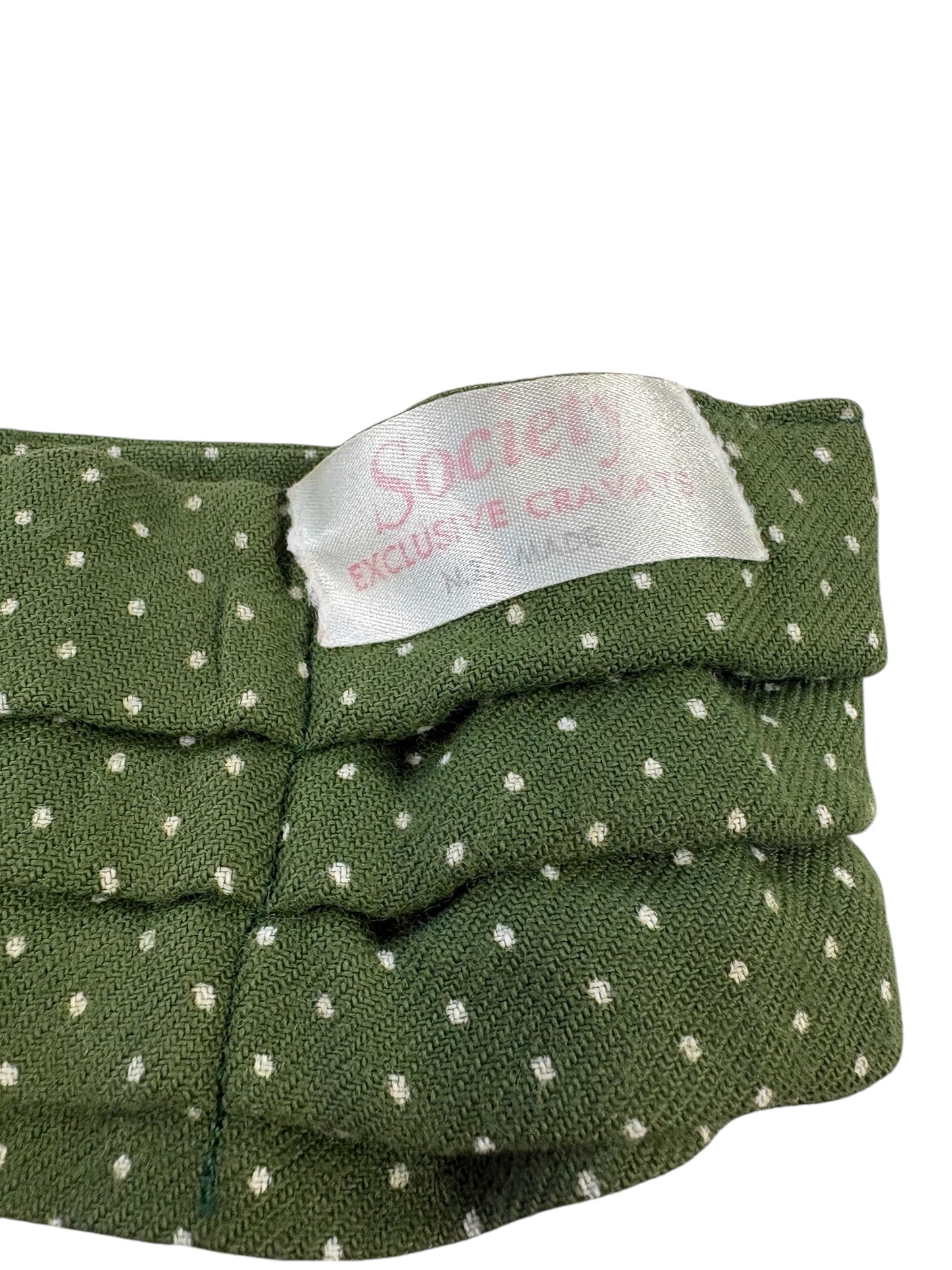 SOCIETY EXCLUSIVE GREEN DOTTED CRAVAT