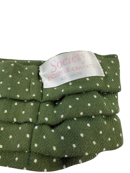 SOCIETY EXCLUSIVE GREEN DOTTED CRAVAT
