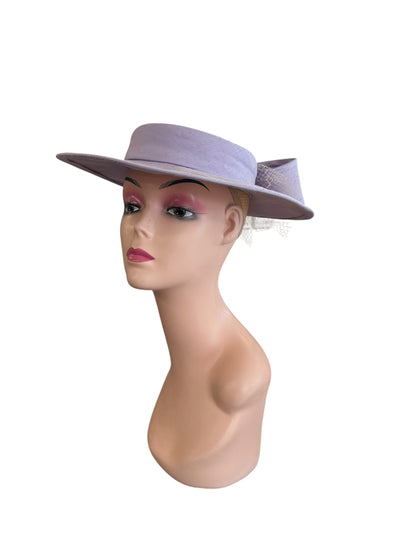 LAVENDER BOW HAT