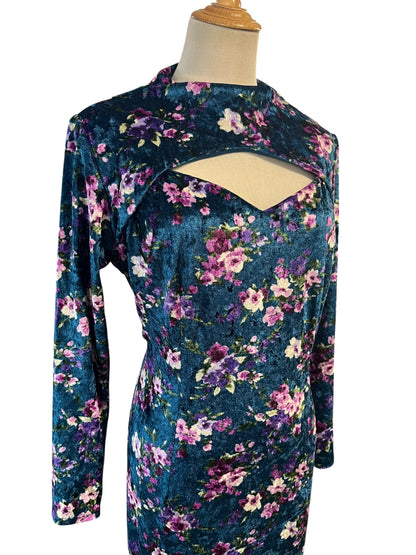 TRACI LORDS MAXI VELVET DRESS | 14