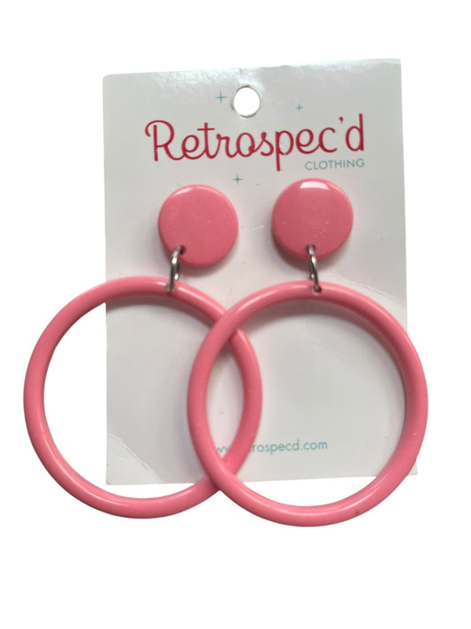 RETROSPECTD PINK EARRINGS