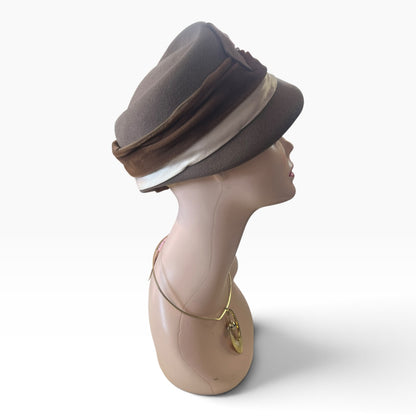 BROWN AUDREY HAT