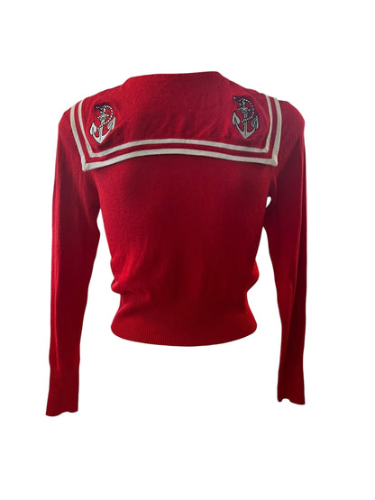 HELLBUNNY RED CARDIGAN  | XS