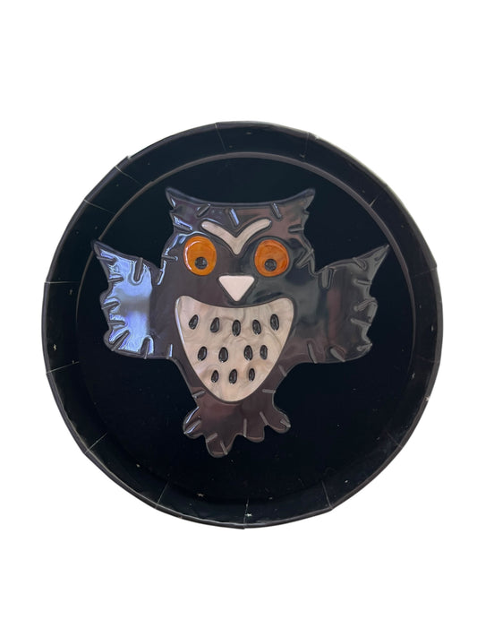 ERSTWILDER - HALLOWEEN HOOT BROOCH