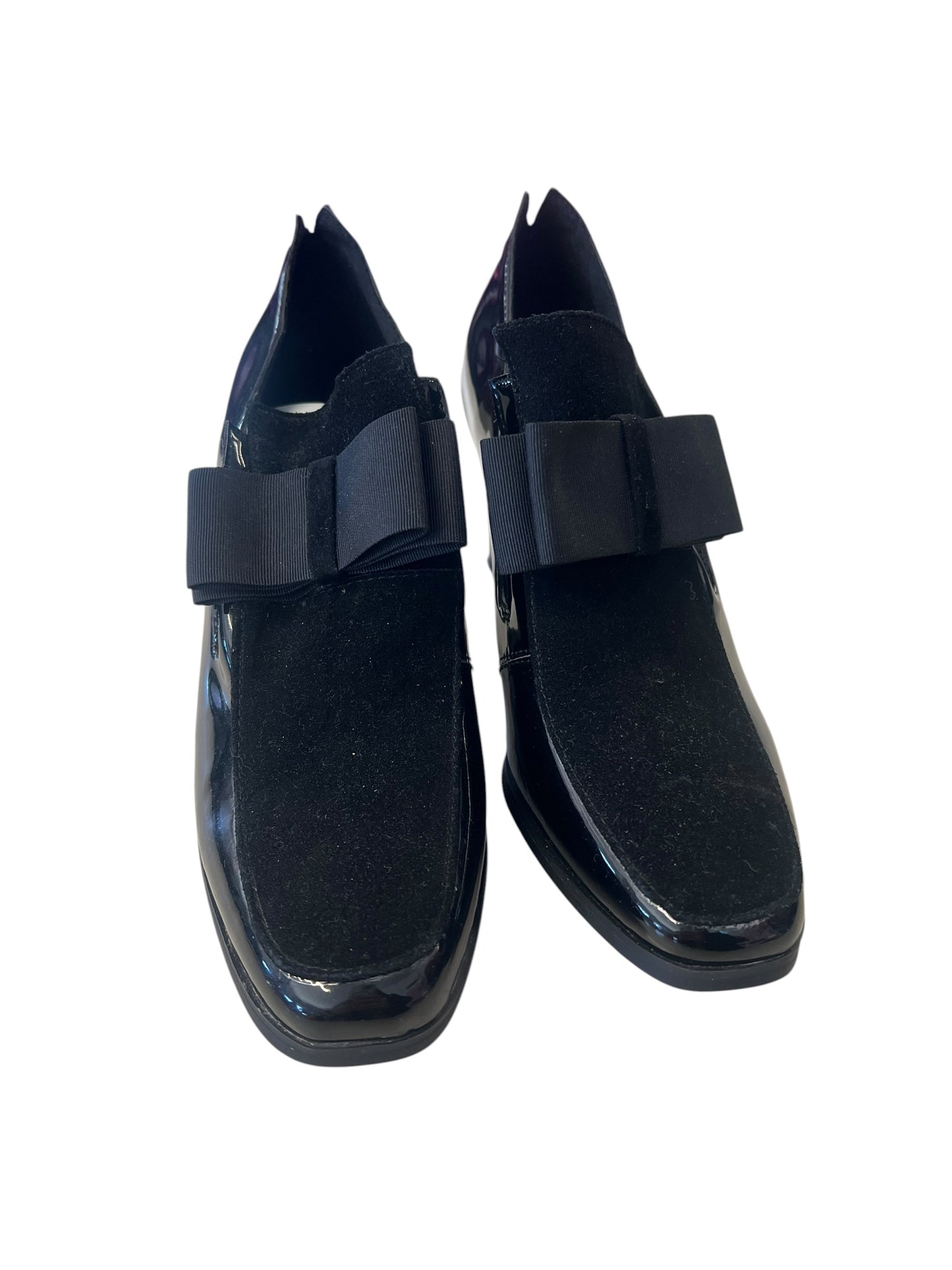 BLACK BOW HEELS | 8