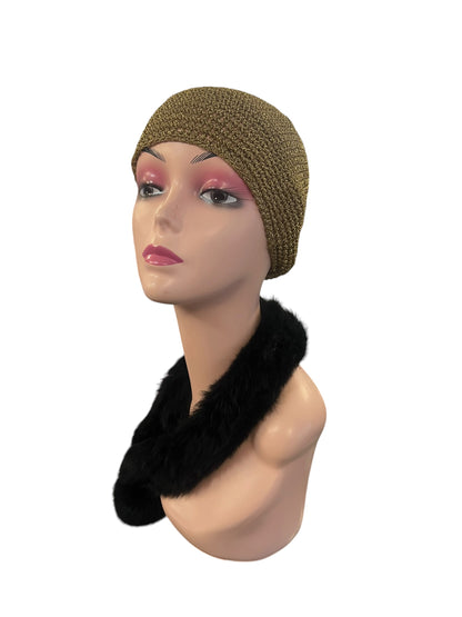 GOLD SKULL CAP