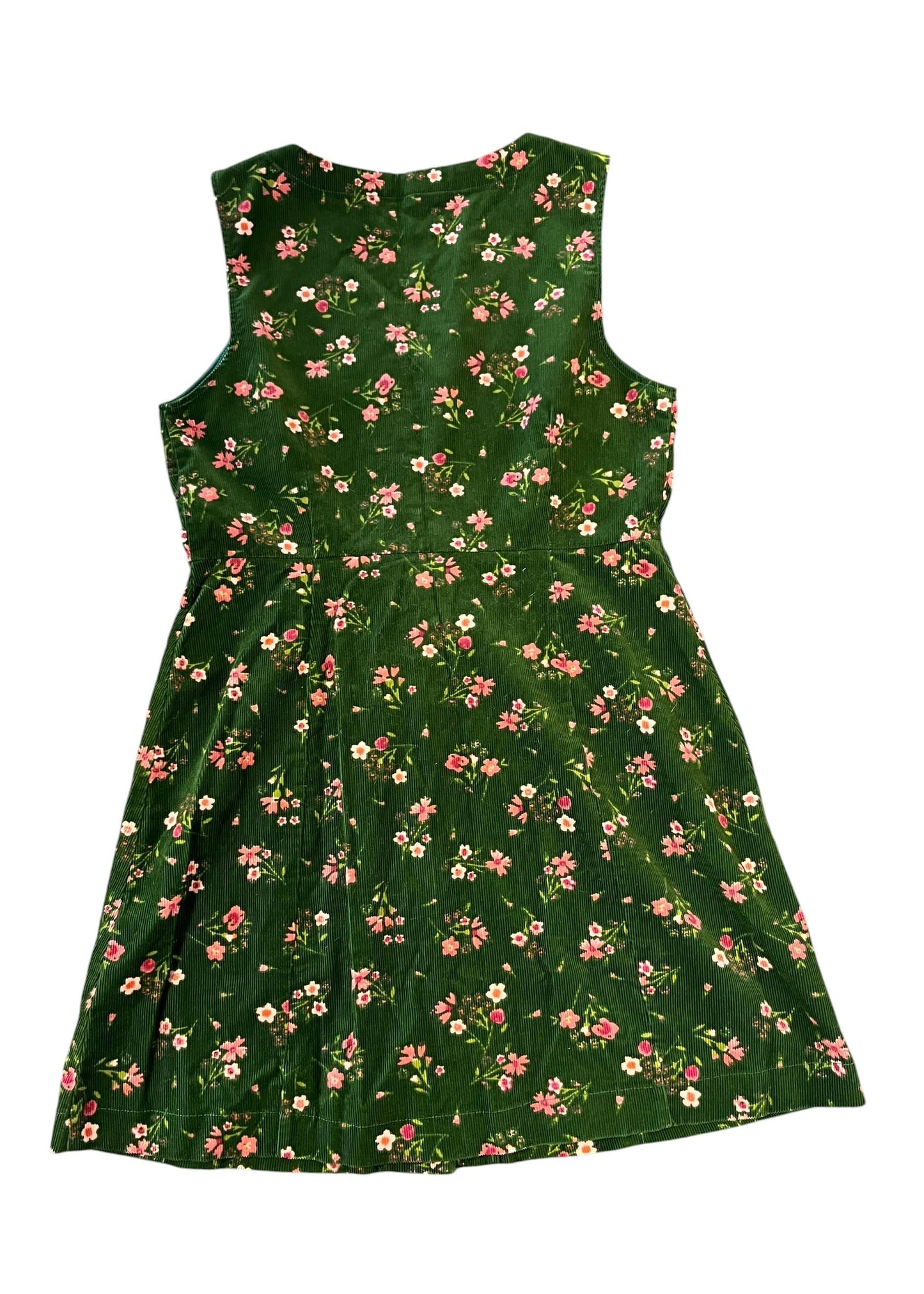 DANGERFIELD GREEN CORD DRESS | 14