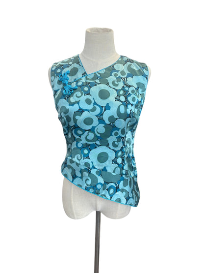 BLUE PAISLEY STYLE VEST | 10