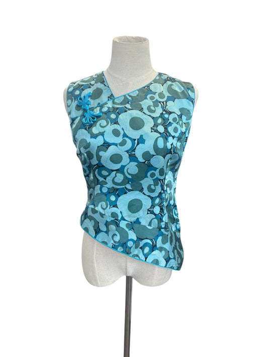 BLUE PAISLEY STYLE VEST | 10