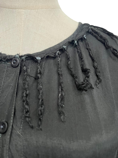 MAYA BOHO BLACK COTTON DRESS | 10