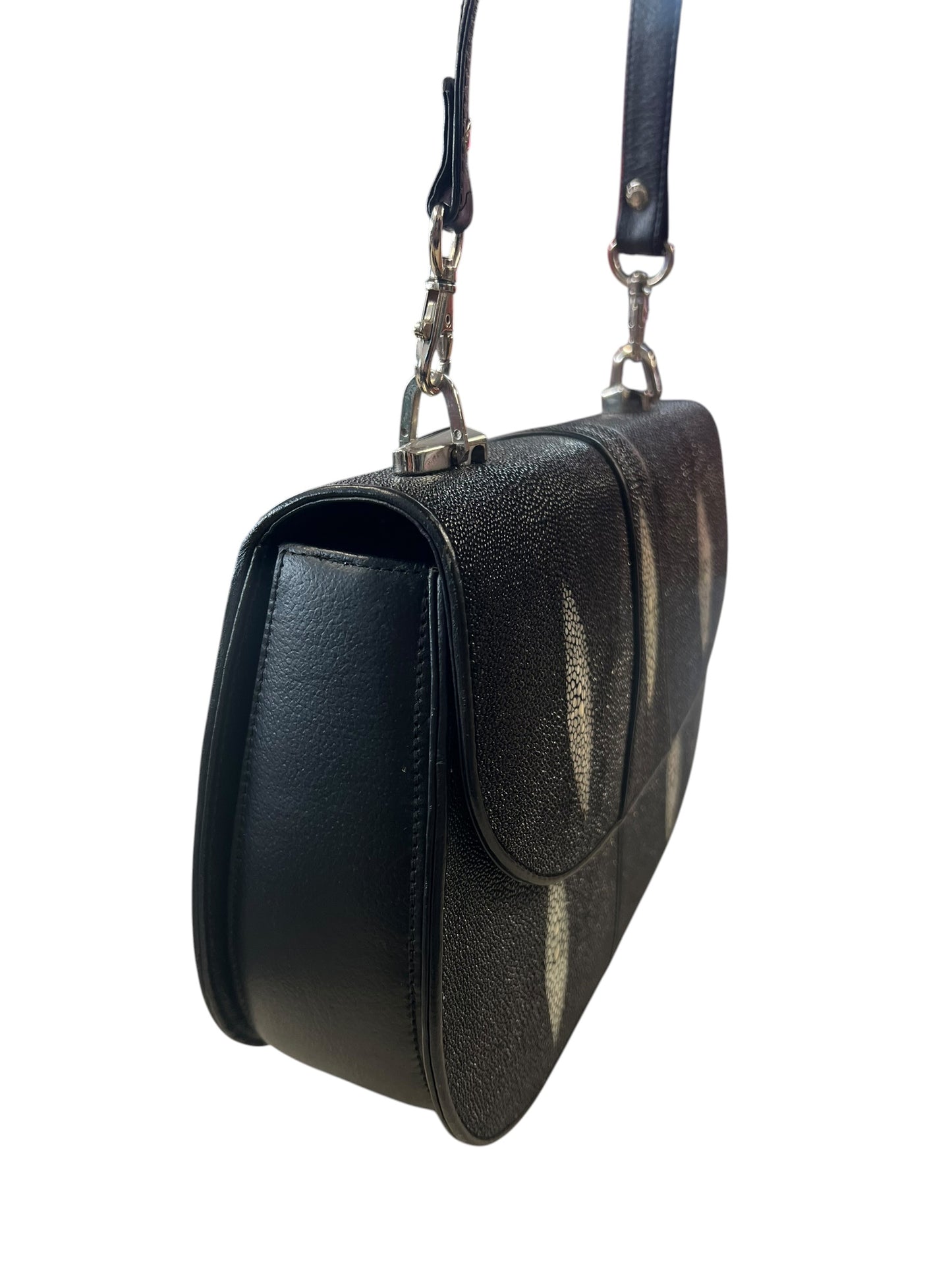 RARE STINGRAY LEATHER SHOULDER BAG