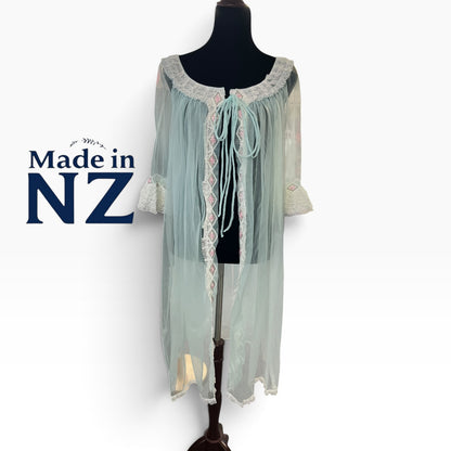 IRISH LINGERIE BABY BLUE ROBE | 16