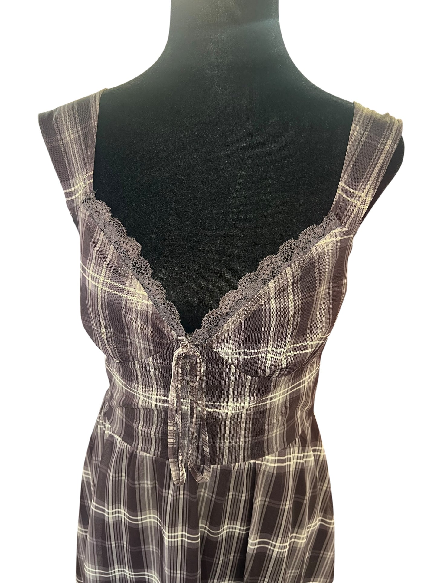 CIDER TARTAN DRESS | S