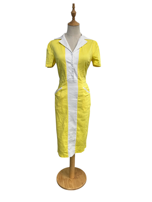 COLLECTIF YELLOW PENCIL DRESS | 8
