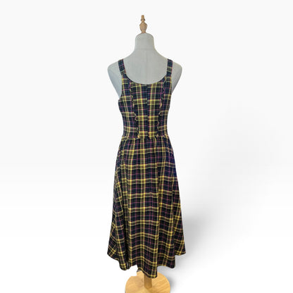 DANGERFIELD YELLOW TARTAN DRESS | 10