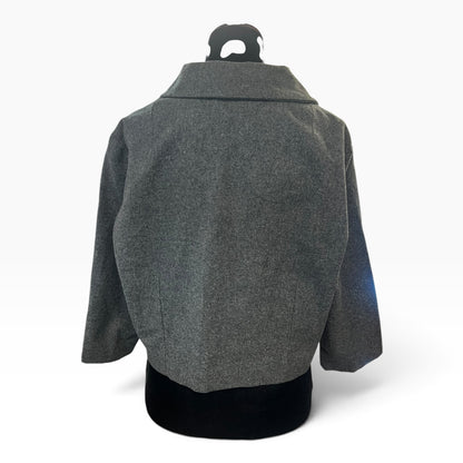 ST MICHEALS GREY WOOL CROP JACKET | 14