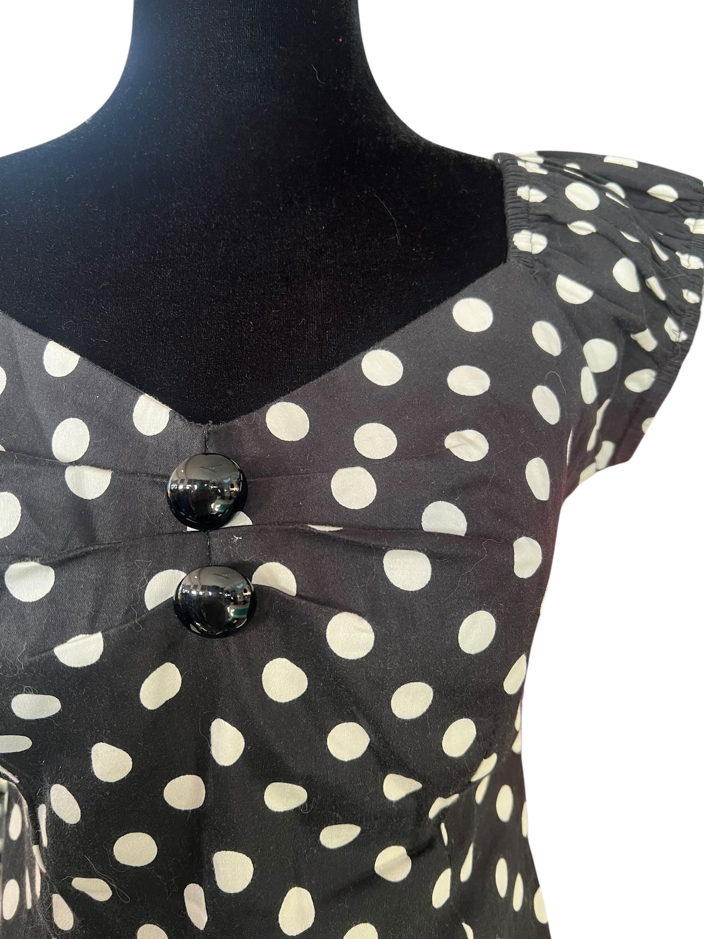 COLLECTIF BLACK POLKADOT TOP | 10
