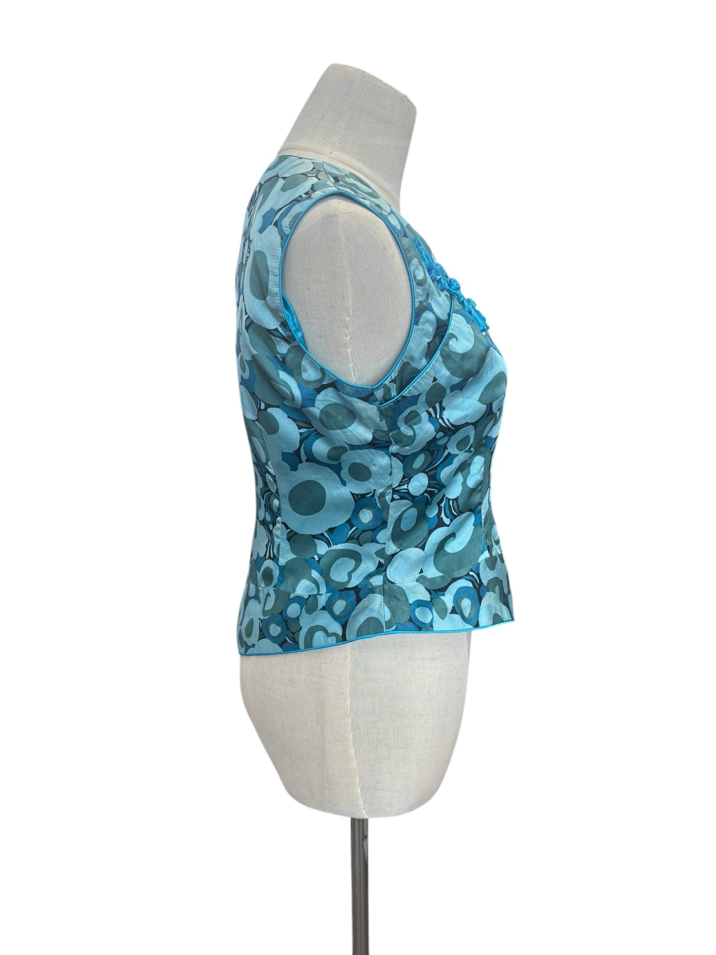 BLUE PAISLEY STYLE VEST | 10