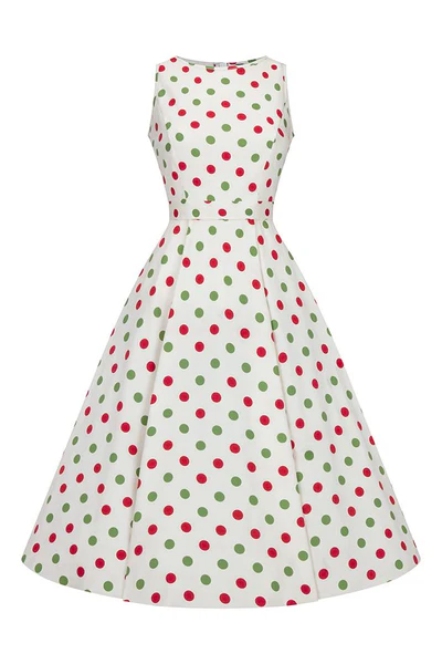 LADY VINTAGE POLKADOT DRESS | 20