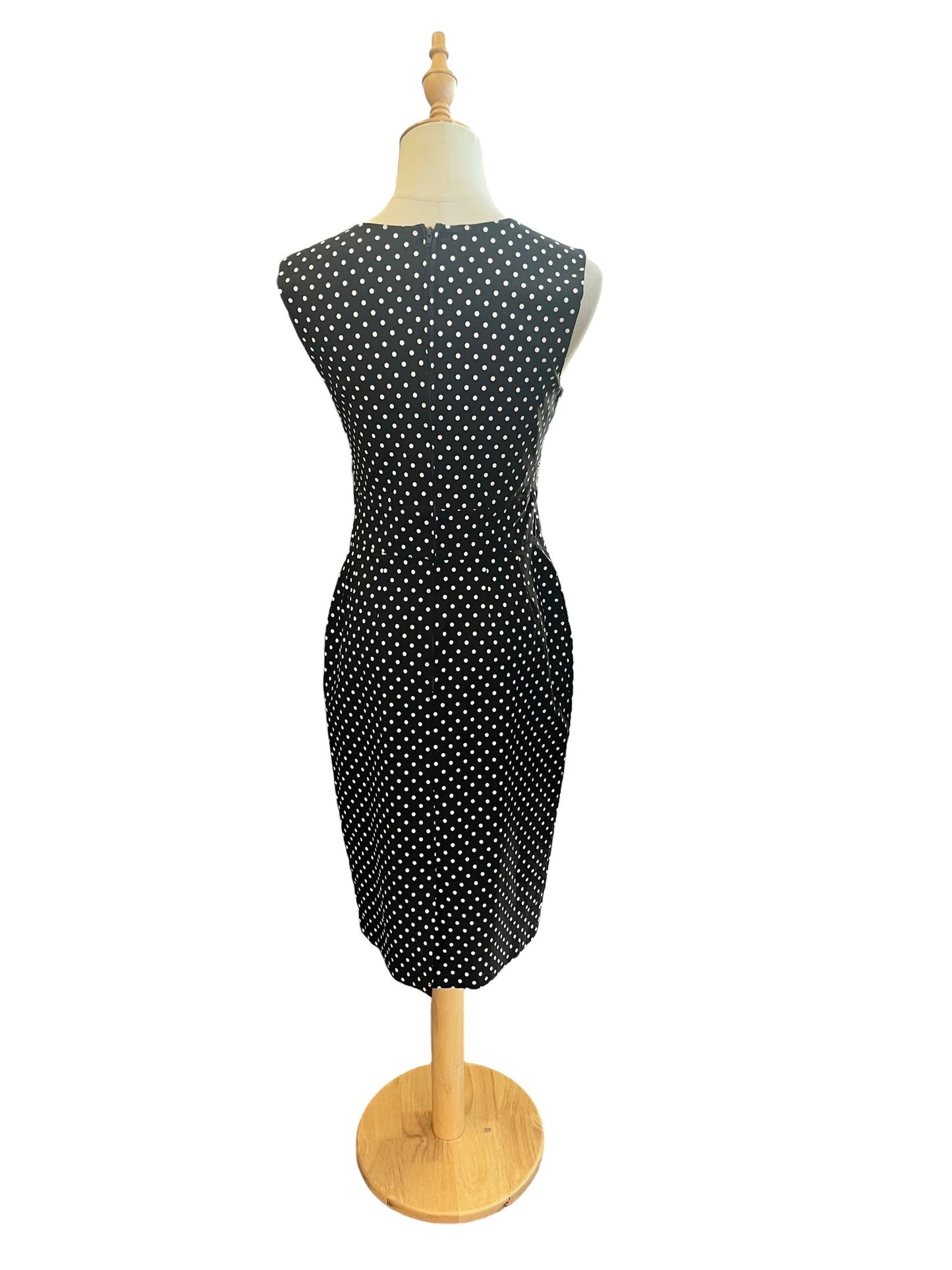 HELLBUNNY POLKADOT WIGGLE DRESS | S