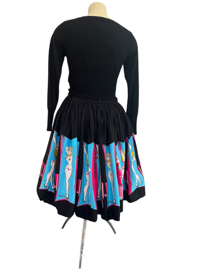 PIN UP GIRL BURLESQUE SKIRT SZ XL
