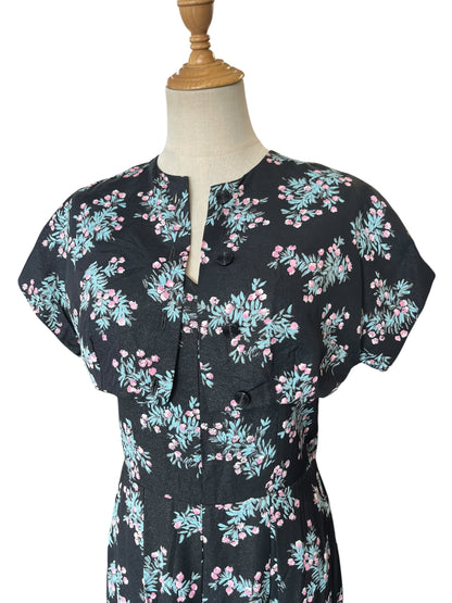 BLUE & PINK VINTAGE DRESS & BOLERO | 10