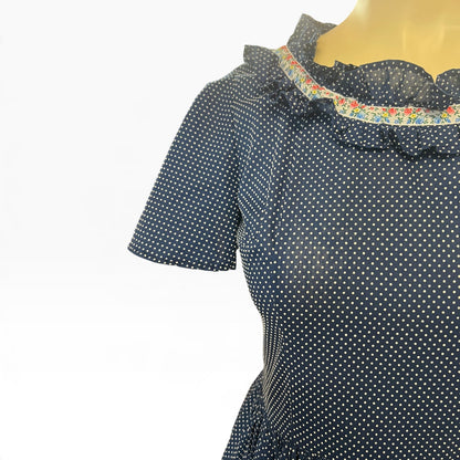 BLUE POLKA DOT DRESS | 16