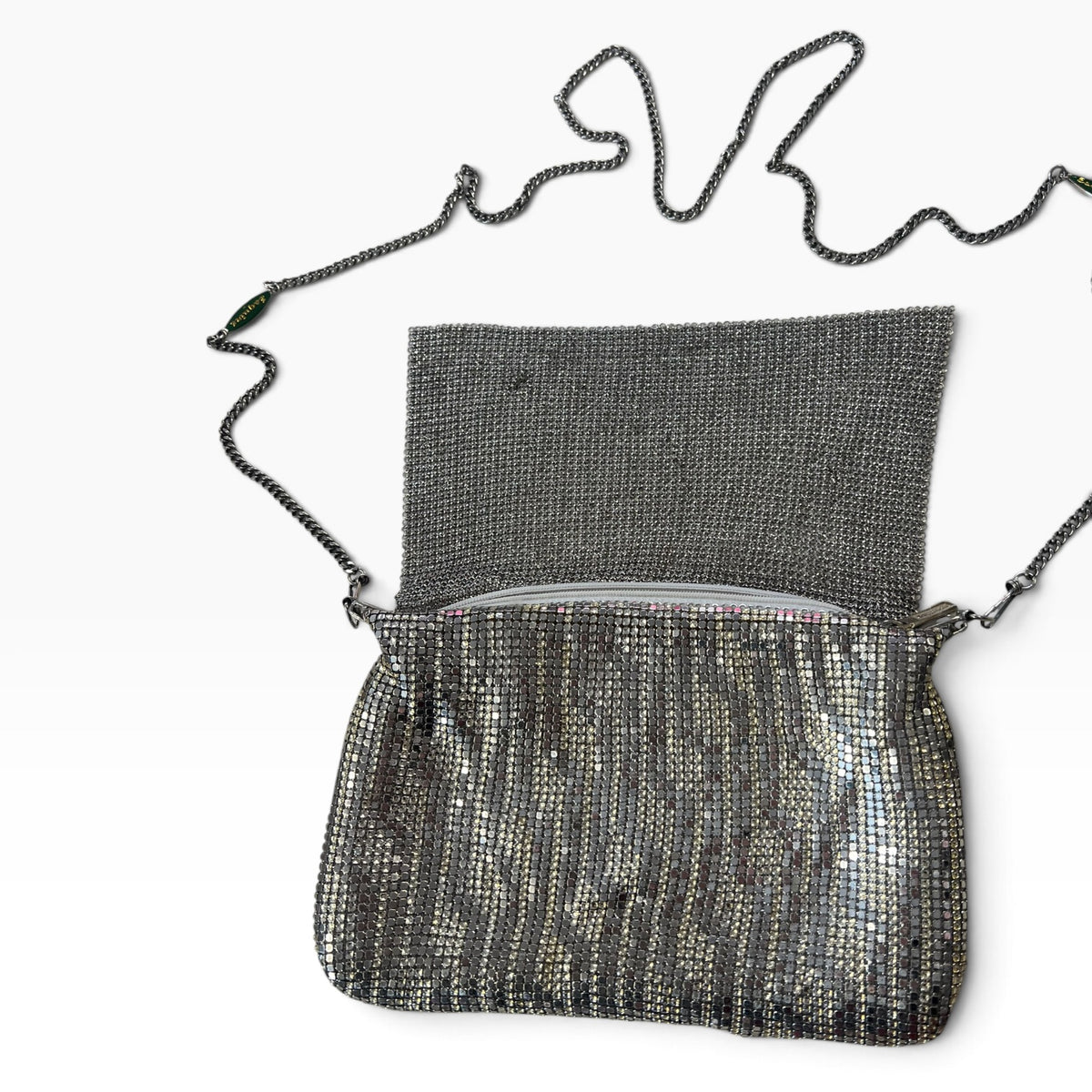 ESQUIRE FOLD & SILVER SHOULDERBAG