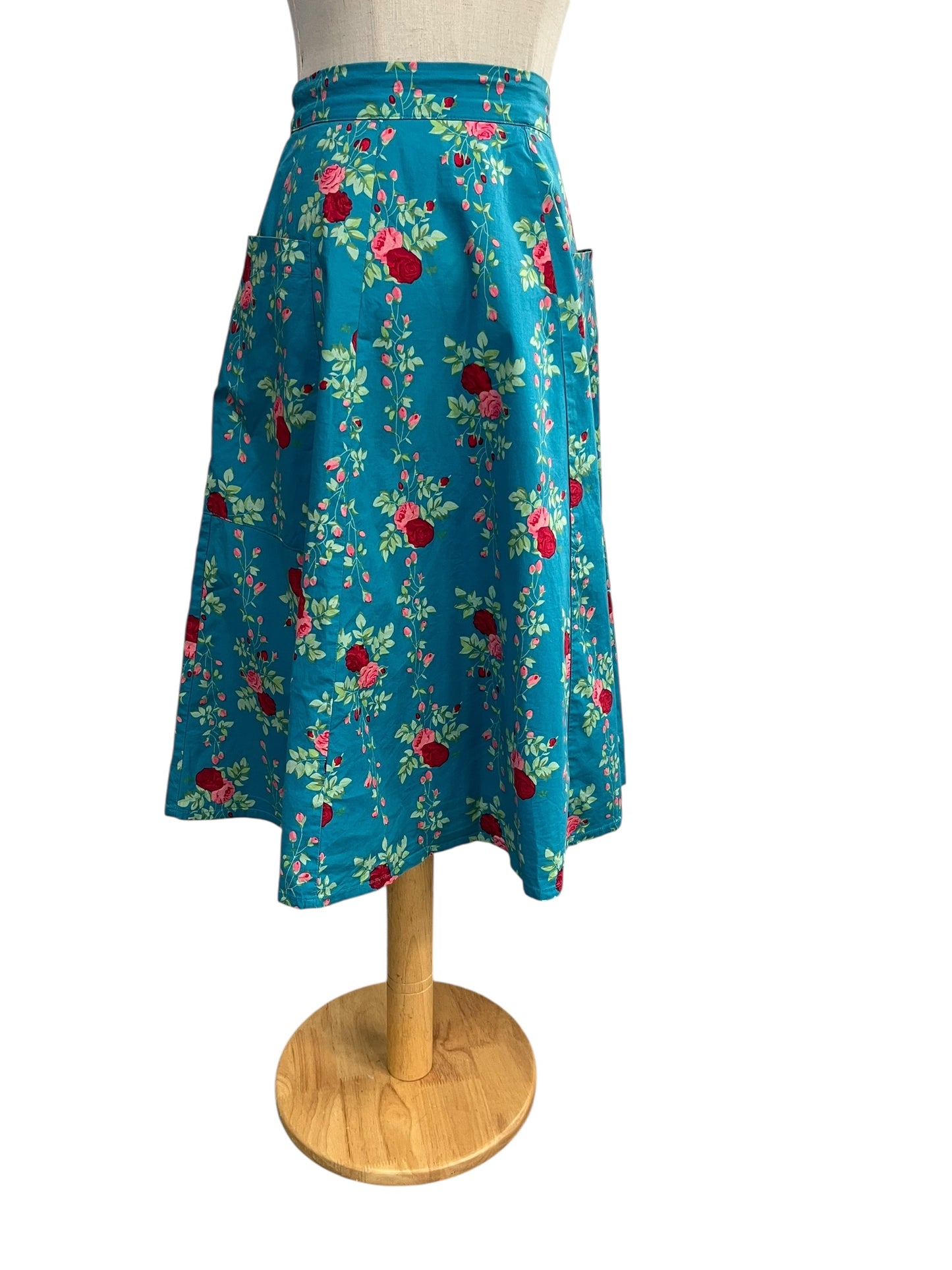 REVIVAL TEAL ROSE  SKIRT | 6
