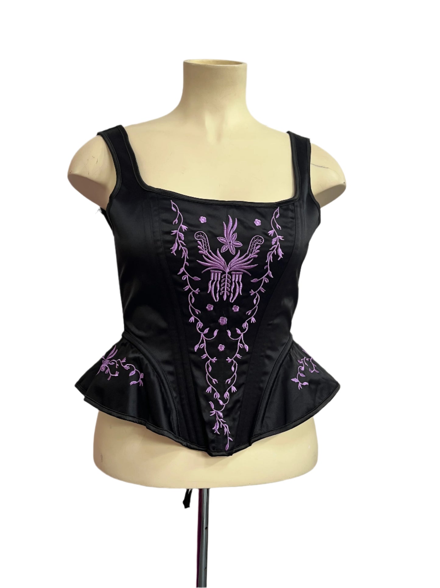 PURPLE CORSET TOP SZ 12/14