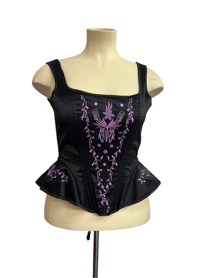 PURPLE CORSET TOP SZ 12/14