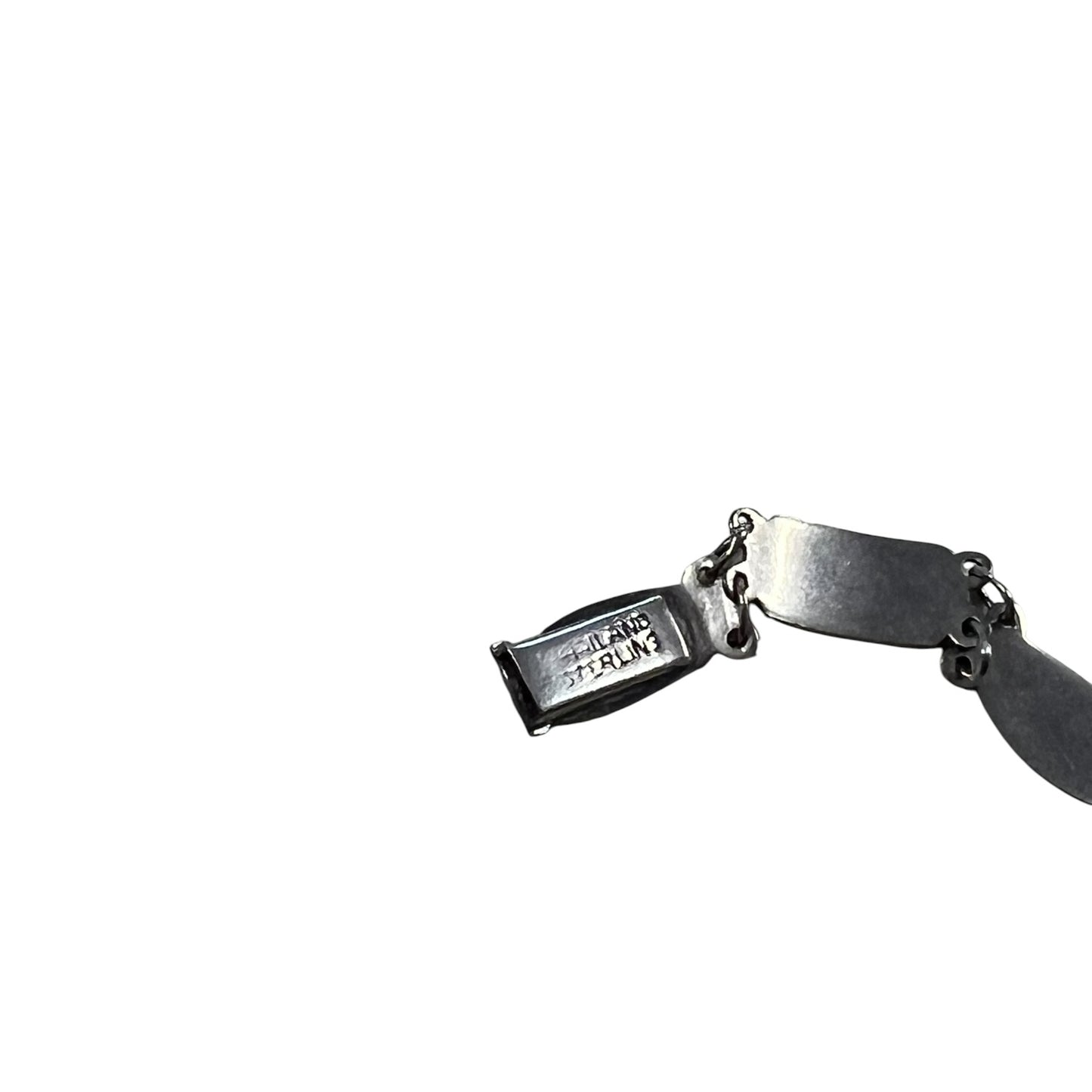 STERLING SILVER BLUE ENAMEL BRACELET