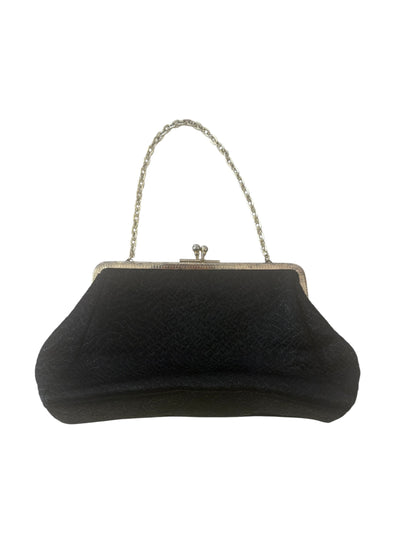 BLACK SPARKLE ART DECO BAG