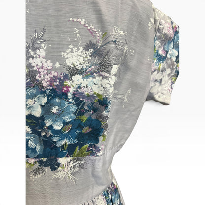 BLUEY/GREY OIL PAINTING DRESS | 10/12