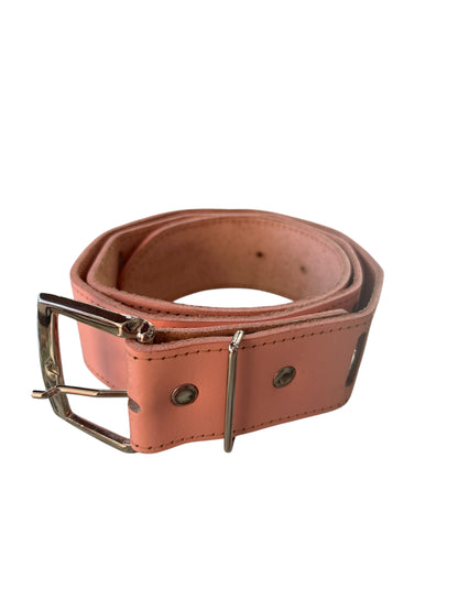 JULIANNA PEACH LEATHER BELT M