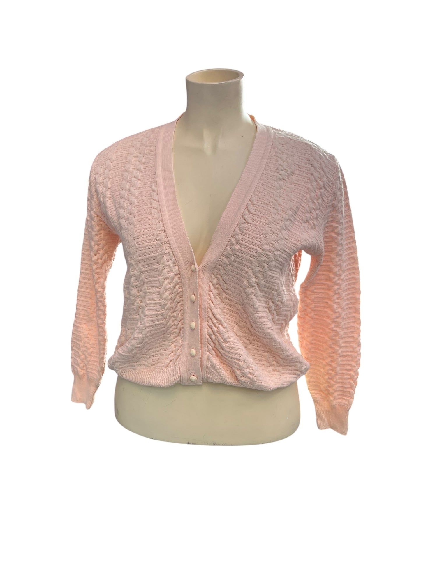 BARCLAY PEACH COTTON CARDIGAN | 16